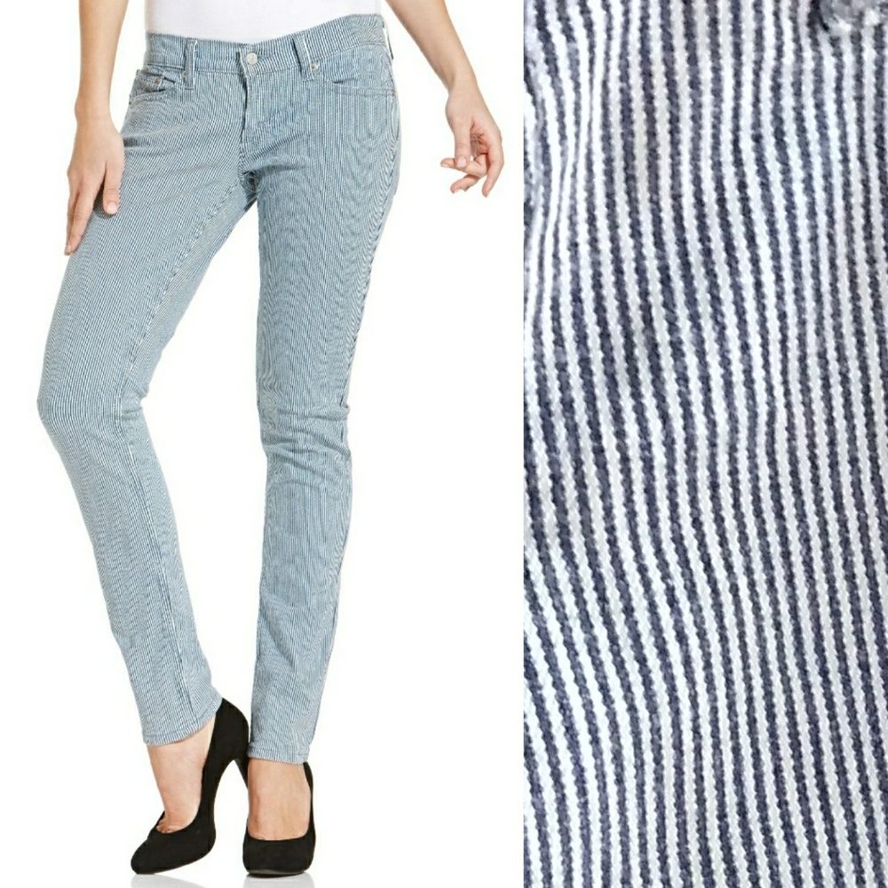 Levi's 524 Too Superlow Railroad Stripe Jeans 30